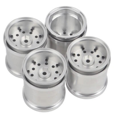 Aluminum Beadlock Wheel Rims for Tamiya 1/24 Heavy Dump Truck GF-01 G6-01 Parts - Image 1 of 4