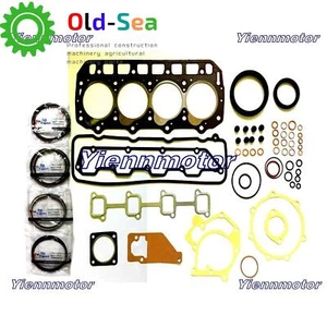 New 4TNE92 Piston Ring Set Overhaul Gasket Kit For Yanmar FD10-18 FD10-20 Loader - Picture 1 of 4