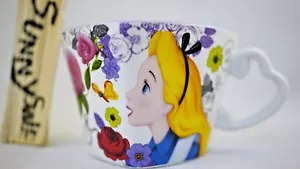 Tazza da tè Tokyo Disneyland Alice nel paese delle meraviglie tazza souvenir cuore viola San Valentino - Foto 1 di 10