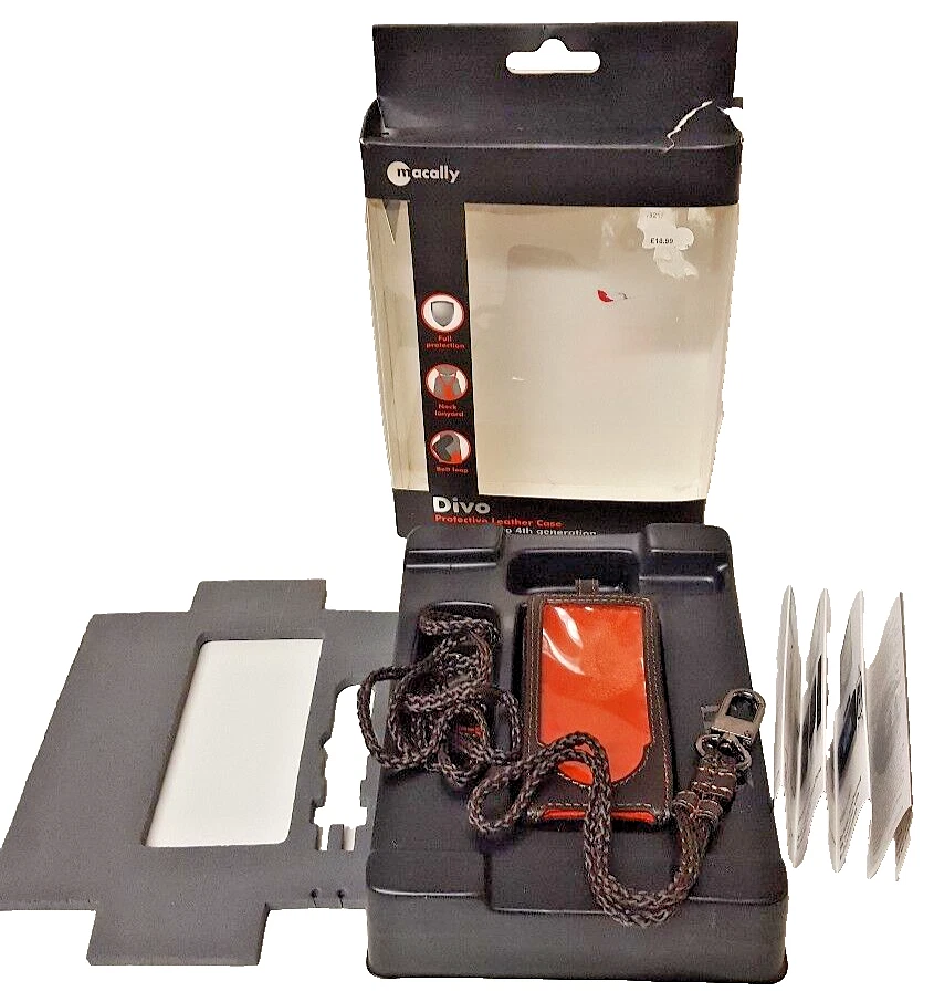 MACALLY DIVO  IPOD Nano 4th Generation Protective Leather Case Genuine - Image 1 of 4