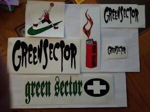 Greensector Green Sector new sticker Set very rare collectible 90s