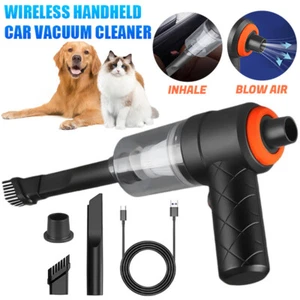 Mini Vacuum, Cordless Handheld Car Vacuum Cleaner 6000W Dust Buster & Air Blower - Picture 1 of 15