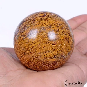 890 Cts Natural Marium Jasper Crystal Healing Mineral Sphere /Meditation Ball - Imagen 1 de 5