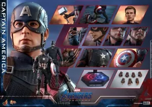 Hot Toys Marvel Avengers Endgame Captain America MMS536 1/6 Scale Action Figure - Picture 1 of 8