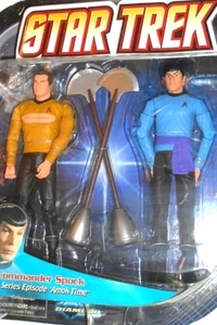 STAR TREK 7 inch CAPTAIN KIRK SPOCK Amok Time 2 pack Art Asylum Diamond Select - Picture 1 of 3