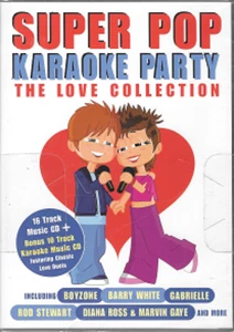 SUPER POP KARAOKE PARTY THE LOVE COLLECTION CD- NEW DVD - 16 TRACK MUSIC CD - Imagen 1 de 2
