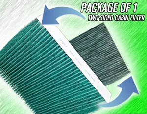 C35667AB HQ CARBON ANTIBACTERIAL CABIN AIR FILTER - PACKAGE OF 1 - MADE IN USA - Bild 1 von 7