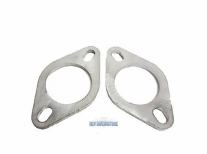 2X ESCAPE ACERO INOXIDABLE 2.5" BRIDAS 63.5MM REPARACIÓN UNIVERSAL 2 ORIFICIOS DE-CAT - Imagen 1 de 1