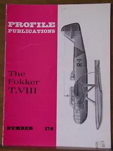 Profile Publications. FOKKER T.VIII Dutch WWII Patrol Seaplane #176 OOP 1/72 - Foto 1 di 1