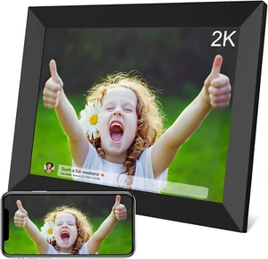 Akimart 2K Smart Digital Bilderrahmen 10 Zoll, 2048x1536 IPS Touchscreen 16 GB - Bild 1 von 3