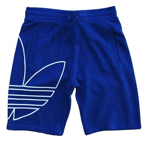 Adidas Originals Big Trefoil Shorts Sports & Casual Pants Kids Blue - Picture 1 of 5