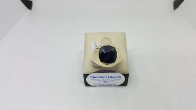 Bague D'Homme En Or Jaune 18KT 750 Avec Onyx Noir 7,9 Grammes N.26 (3069) - Photo 1/4