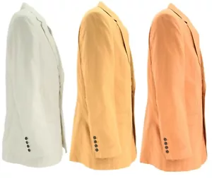 SALTAIRE MUESTRA M1J007L HOMBRE MEZCLA ALGODÓN LINO BANYAN BLAZER CHAQUETA ABRIGO EE. UU. 42 - Imagen 1 de 10