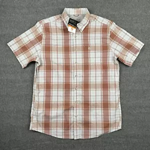 Eddie Bauer Voyager Flex kariertes Hemd Herren Large orange Outdoor Angeln neu mit Etikett - Bild 1 von 7