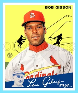 Bob Gibson Custom Made Art Card St. Louis Cardinals 34-G-BG-1 - Picture 1 of 6