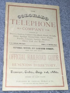 RARO The Colorado Telephone Co. Business Dir. Festa della Città Centrale 1954 - Foto 1 di 8