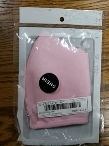 Shein Pink Fabric Face Mask Blush Pink Cotton Blend - Picture 1 of 2