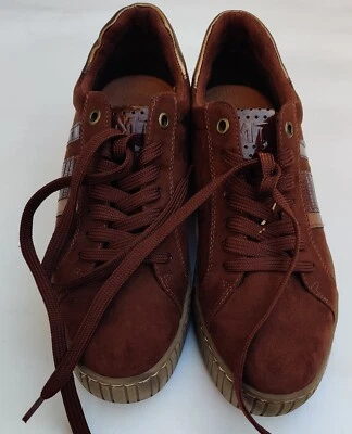Zapatillas mujer Marco Tozzi T.38 apenas usadas ¡marrón con metalizado!! Foto 1 de 4