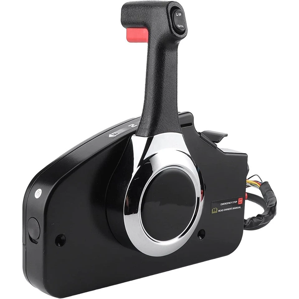 Outboard Remote Control Box For Honda Side Mount 24800-ZZ5-A22 1 SET New Black - Image 1 of 4