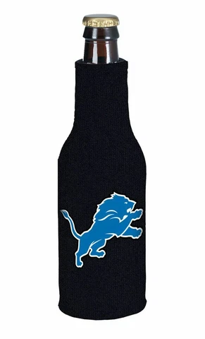 Detroit Lions BOTTLE HOLDER COOZIE KOOZIE COOLER WITH ZIPPER Cover