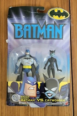 Batman La Serie Animada Cicatrices de Batalla Batman Vs. Catwoman 2002 Mattel Nuevo Foto 1 de 3