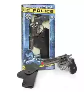 Gonher Colt Detective Style Toy Diecast Cap Gun Revolver with Holster 433/0 - Picture 1 of 3