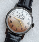Vintage Pobeda Znak zodiaku Skale 15 klejnotów Radziecki mechaniczny zegarek męski ZSRR
