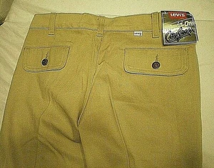 LEVI'S MOVIN' ON Vtg 70s City Jeans 32x32 Tan Pants USA Disco Era NOS New w/Tags - Picture 1 of 7