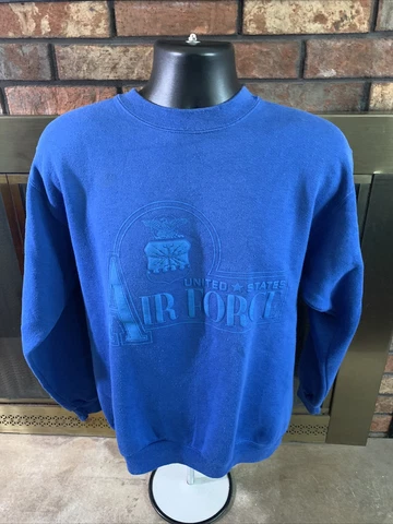 Vintage UNITED STATES AIR FORCE Academy FALCONS Crewneck Sweatshirt Mens Medium Cover