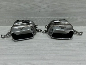 2010-2014 BMW 7-Series 750I rear exhaust pipe / muffler tip L&R set 7195406-05 - Picture 1 of 16