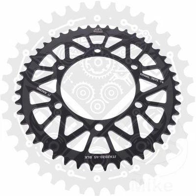 Rear Sprocket Aluminium 45/520 Black For Triumph Daytona 675 2006-2017 - Image 1 of 4