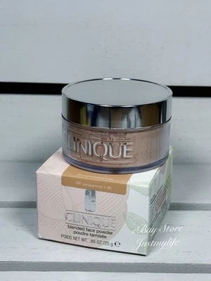 ~04 Transparency 4 (M)~ Clinique Blended Face Powder, Full Size, New (NO BRUSH) - Image 1 of 4