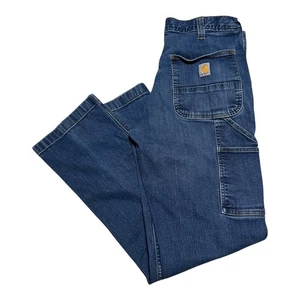 Carhartt Relaxed Fit 102808 498 Jeans da falegname Uomo 34x32 (Adatto 33x30,5) - Foto 1 di 11