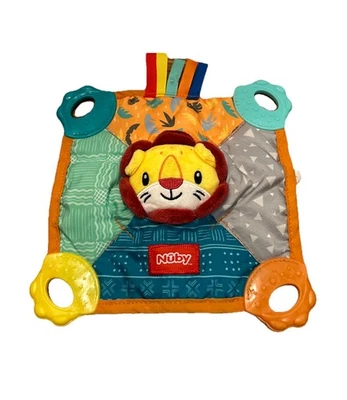 Nuby Lion Baby's Interactive Toy Rattle 2021 Luv Care Edition Teether Crinkle - Image 1 of 4