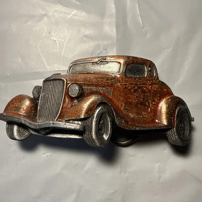 Hebilla de cinturón Hot Rod Car Collectors bergamota X-39 hecho en EE. UU. 2 puertas cupé naranja Foto 1 de 4