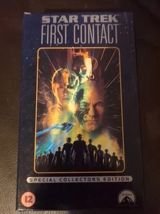 Star Trek First Contact (VHS, 1997) Special Collectors Addition W/Holographic - Picture 1 of 4