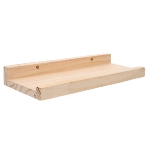  Solid Wood Bookshelves on The Wall Living Room Shelf Modern Floating - Picture 1 of 17