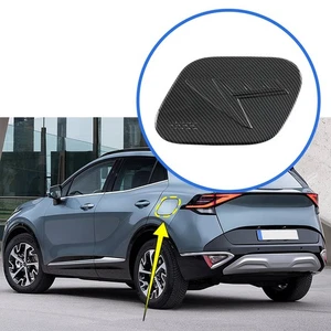 Carbon Fiber Fuel Tank Cap Cover Trims For 2023+ Kia Sportage NQ5 Accessories - Picture 1 of 7