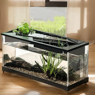 Small Fish Tank Acrylic Clear Desk Aquarium with Filter Fish Tank - image 1 of 4