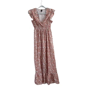 Neu ohne Etikett Damen Shein Maxi Blumen Kleid Rüschenärmel XS - Bild 1 von 11