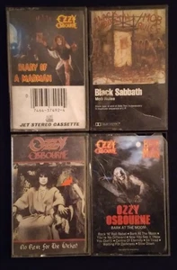 OZZY OSBOURNE (4) CASSETTES - Picture 1 of 2