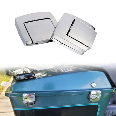 Pestillos Silver Tour Pack para Harley Road King Touring Electra Glide 1988-2013 Foto 1 de 4