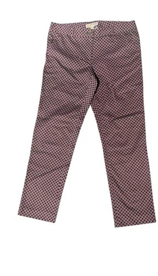 Michael Kors Womens Fashion Basics Straight Pants With Pockets Blue Red Sz 8 EUC - Image 1 of 4