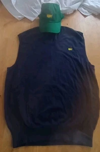 Maglione gilet e cappello uomo LG The Masters Collection blu navy misto cashmere - Foto 1 di 7