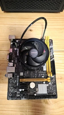 Amd Ryzen 3 1200 Cpu And Mirco Motherboard Combo With Cooler and IO Shield - Image 1 of 4