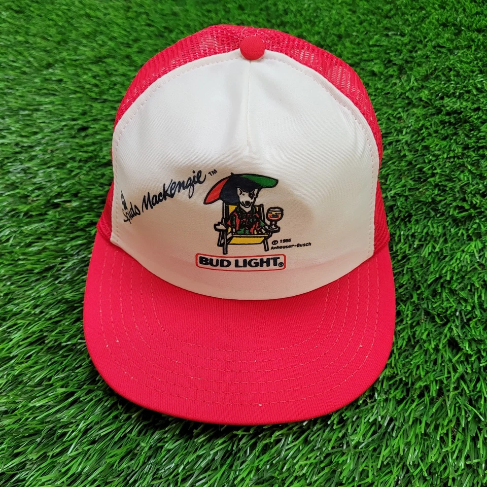 De colección 1985 Spuds MacKenzie Bud Light Trucker Sombrero Snapback Hecho en EE. UU. Años 80 Foto 1 de 4