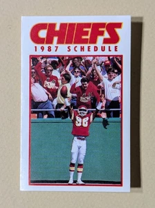 1987 Kansas City Chiefs Football Pocket Schedule NFL Frito Lay 🏈🏈 - Picture 1 of 3