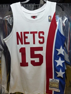 100% Authentic Vince Carter Mitchell Ness 05 06 Nets HWC Jersey Size 40 M Mens - Image 1 of 4