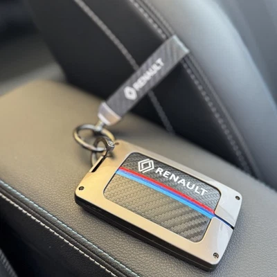 Zinc Alloy Leather Key Cover  Renault 5 Arkana Kadjar Clio Captur Megane Symboiz - Image 1 of 4