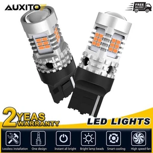 2 x 1157 1156 7443 7440 W21W NARANJA ÁMBAR LED INDICADOR SEÑAL BOMBILLAS 12V - Imagen 1 de 30